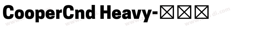 CooperCnd Heavy字体转换